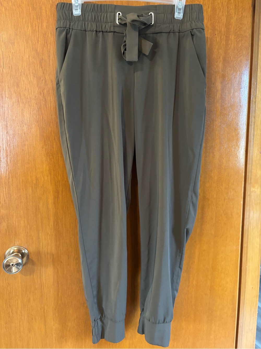 Dynamite Olive Green Drawstring Jogger Pants